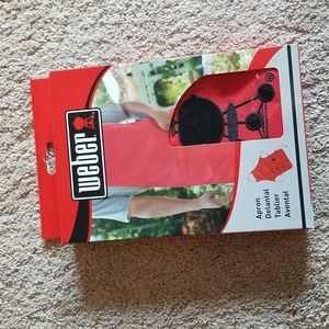 Weber grill red apron
